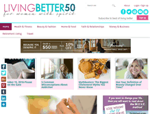 Tablet Screenshot of livingbetter50.com